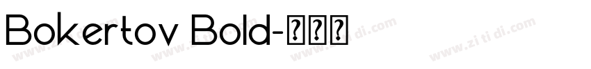 Bokertov Bold字体转换